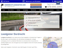 Tablet Screenshot of dordrecht-loodgieter.com